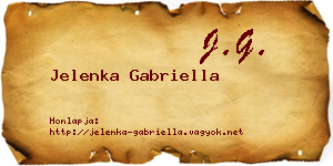 Jelenka Gabriella névjegykártya