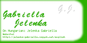 gabriella jelenka business card